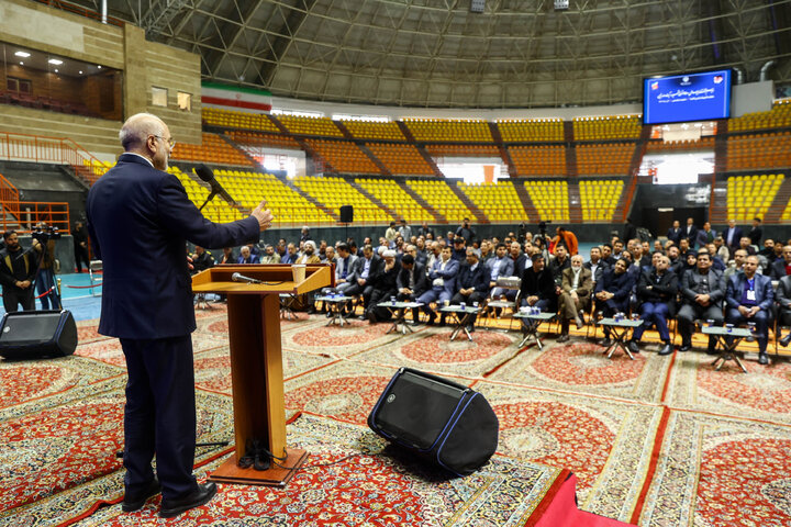مراسم افتتاحیه سالن ورزشی 6500 نفری شهید رئیسی با حضور دکتر قالیباف - مشهد مقدس
