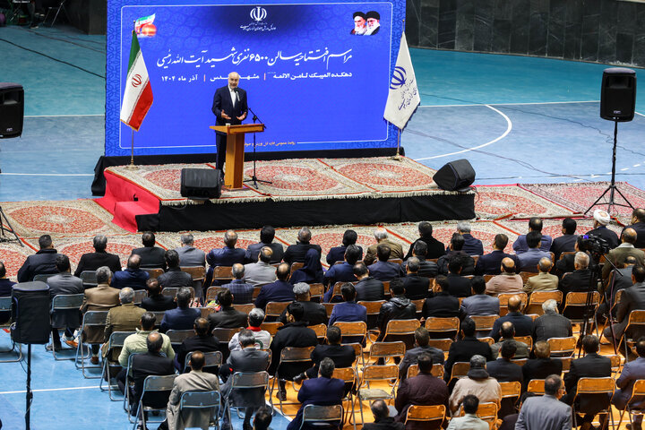 مراسم افتتاحیه سالن ورزشی 6500 نفری شهید رئیسی با حضور دکتر قالیباف - مشهد مقدس