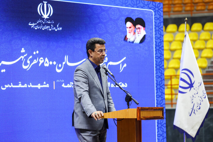 مراسم افتتاحیه سالن ورزشی 6500 نفری شهید رئیسی با حضور دکتر قالیباف - مشهد مقدس