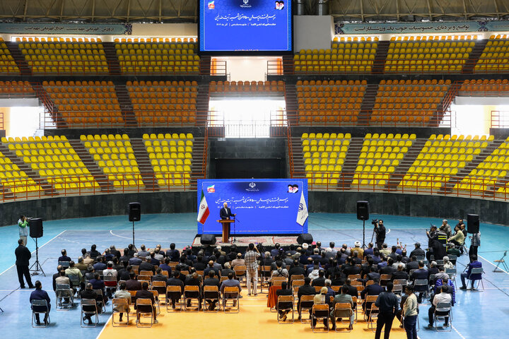 مراسم افتتاحیه سالن ورزشی 6500 نفری شهید رئیسی با حضور دکتر قالیباف - مشهد مقدس