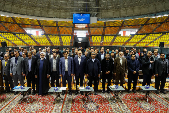 مراسم افتتاحیه سالن ورزشی 6500 نفری شهید رئیسی با حضور دکتر قالیباف - مشهد مقدس