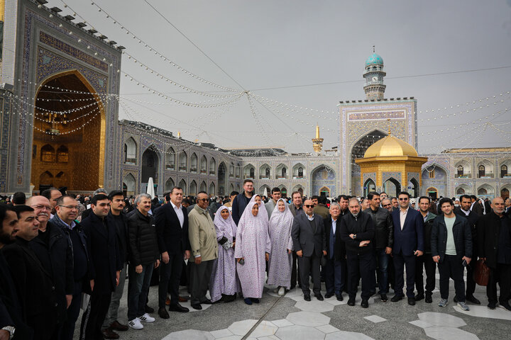 بازدید مهمانان خارجی اجلاس APA از موزه آستان قدس و صحن‌های حرم رضوی