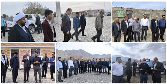 بازدید میدانی احمد مرادی از منطقه کوهشاه، بخش احمدی شهرستان حاجی‌آباد