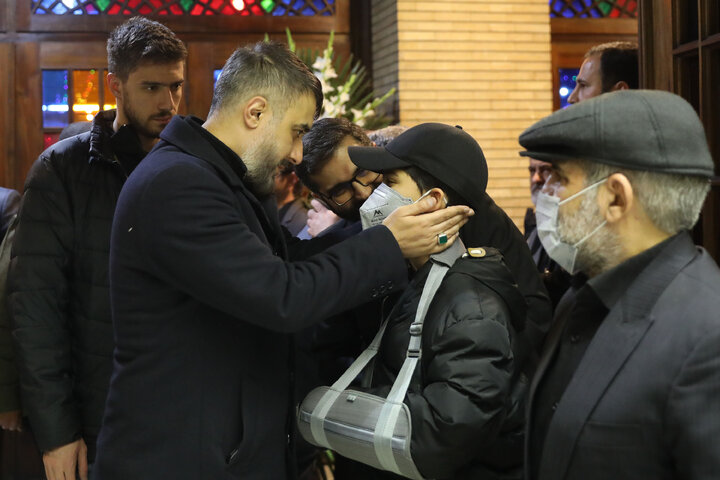 حضور رئیس و نمایندگان مجلس در مراسم ختم همسر و فرزندان معاون رئیس جمهور