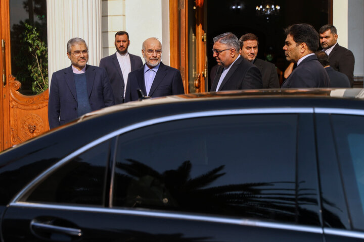 دیدار و کنفرانس خبری مشترک رؤسای مجالس ایران و اتیوپی