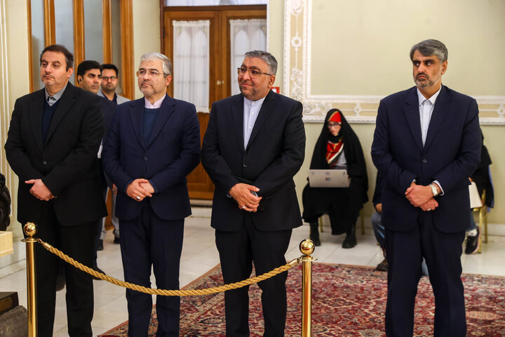 دیدار و کنفرانس خبری مشترک رؤسای مجالس ایران و اتیوپی