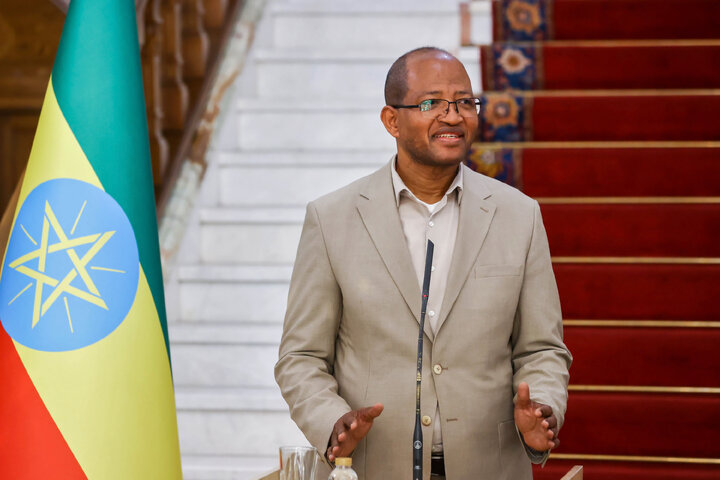 دیدار و کنفرانس خبری مشترک رؤسای مجالس ایران و اتیوپی