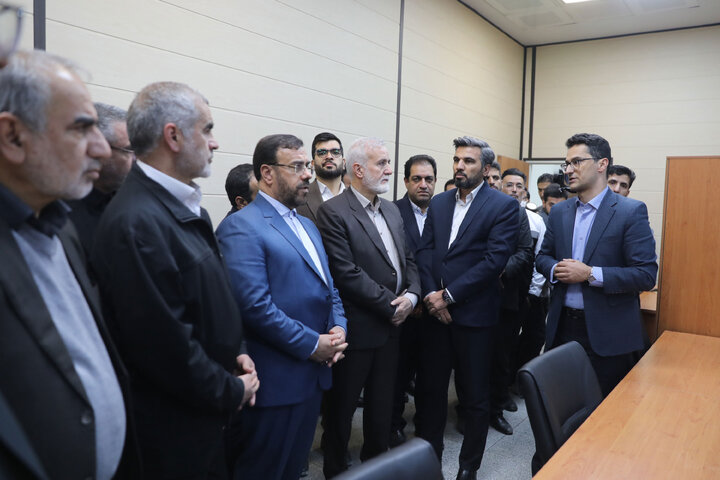 افتتاح مرکز کنترول فرمان خط دو مترو شیراز توسط نیکزاد