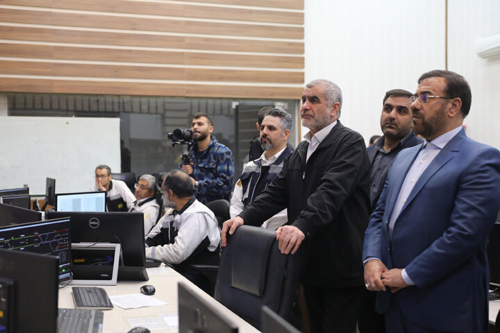 افتتاح مرکز کنترول فرمان خط دو مترو شیراز توسط نیکزاد