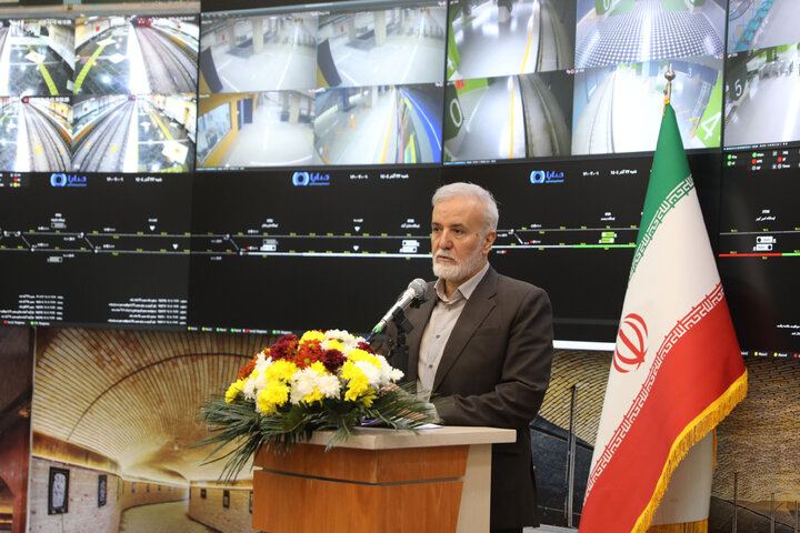 افتتاح مرکز کنترول فرمان خط دو مترو شیراز توسط نیکزاد