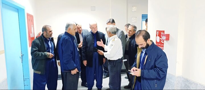 بازدید شبانه یوسفی از بیمارستان قدس پاوه/پیگیری برای رفع مشکل تداخل اراضی شهروندان این شهرستان