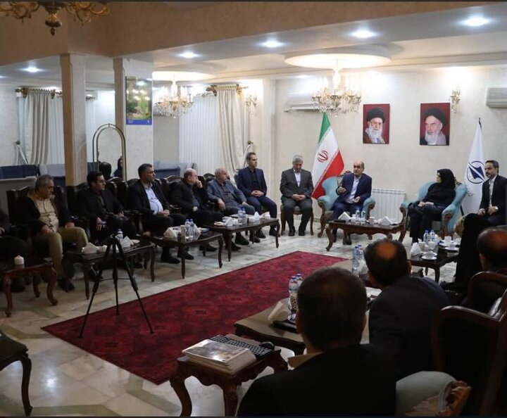 جلسه بررسی طرح توسعه فرودگاه سردار جنگل رشت با حضور رحمت زاده نماینده صومعه سرا