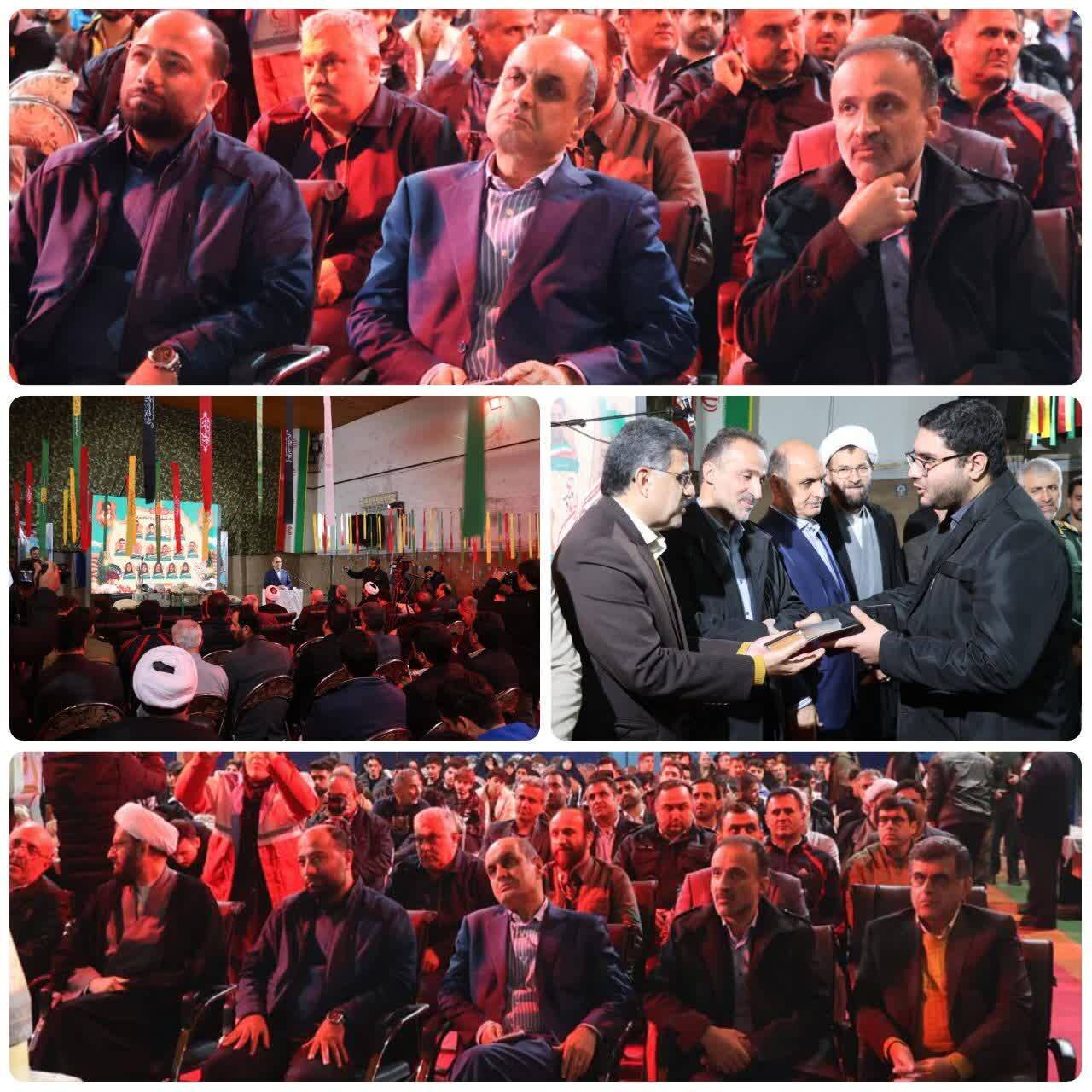 حضور نجفی در یادواره شهدای جنگ تحمیلی ۱۲ روزه آستانه‌اشرفیه