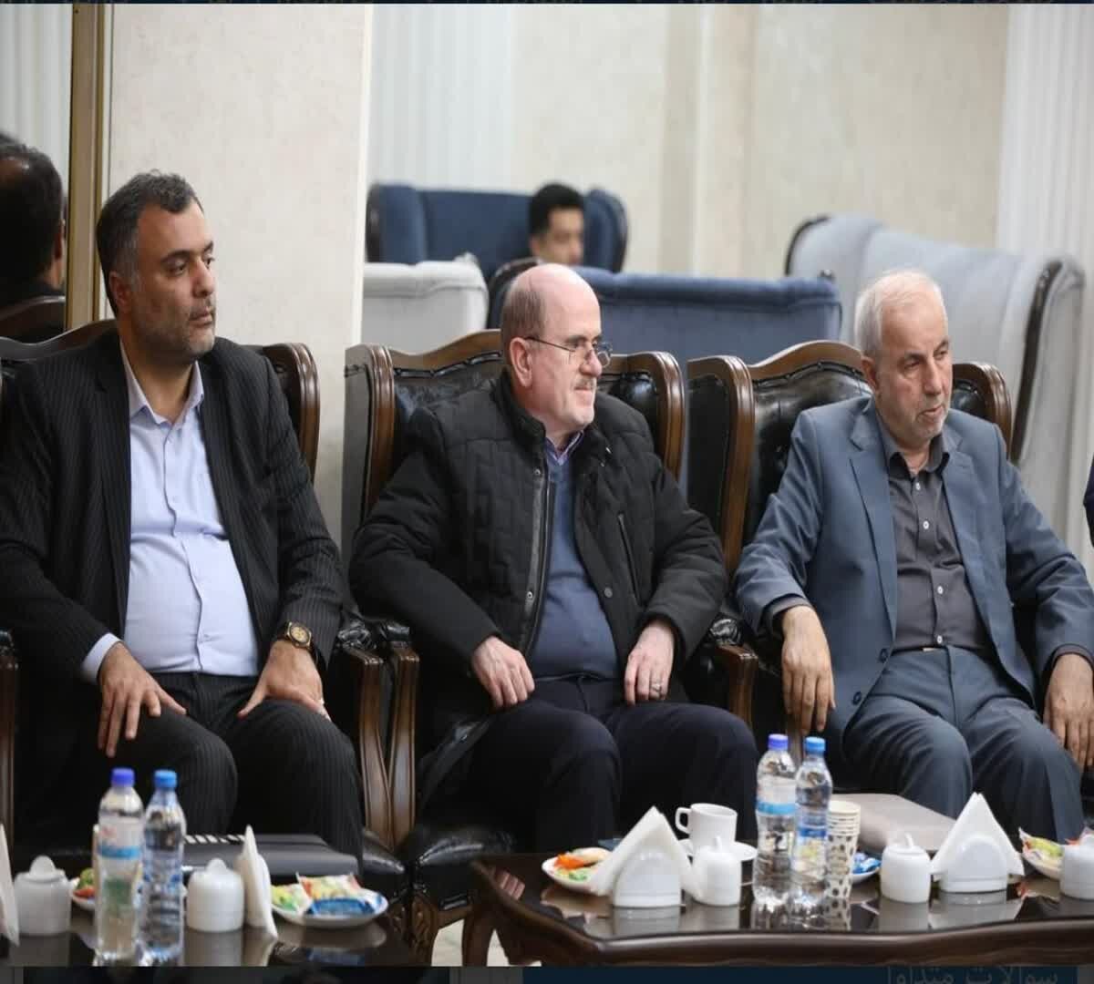 جلسه بررسی طرح توسعه فرودگاه سردار جنگل رشت با حضور رحمت زاده نماینده صومعه سرا