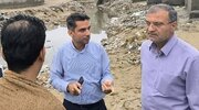  بازدید احمد مرادی از محلات آسیب‌دیده سیلاب اخیر