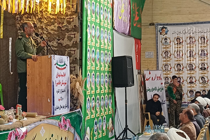 حضور حاجی‌بابایی در یادواره شهدای شهرستان خان‌میرزا