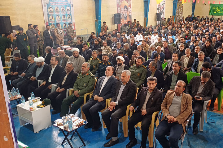 حضور حاجی‌بابایی در یادواره شهدای شهرستان خان‌میرزا