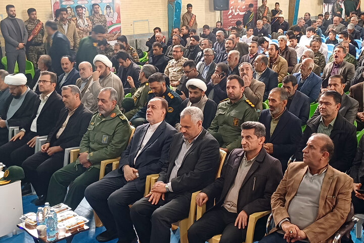 حضور حاجی‌بابایی در یادواره شهدای شهرستان خان‌میرزا