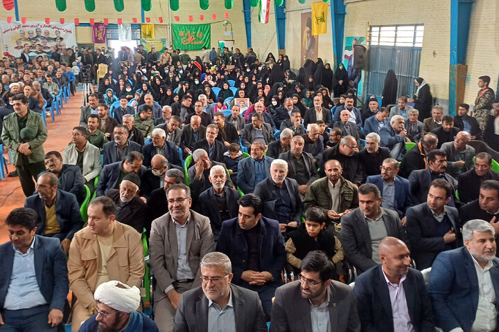 حضور حاجی‌بابایی در یادواره شهدای شهرستان خان‌میرزا