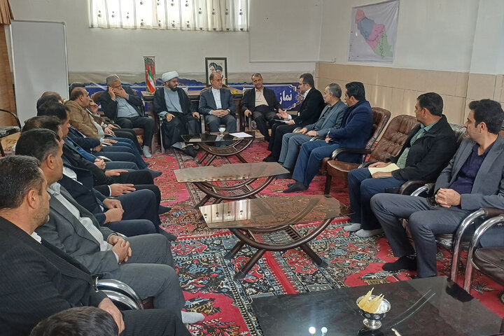 حضور حاجی‌بابایی در یادواره شهدای شهرستان خان‌میرزا