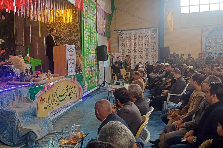 حضور حاجی‌بابایی در یادواره شهدای شهرستان خان‌میرزا