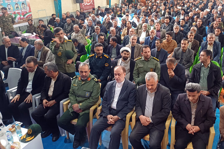 حضور حاجی‌بابایی در یادواره شهدای شهرستان خان‌میرزا