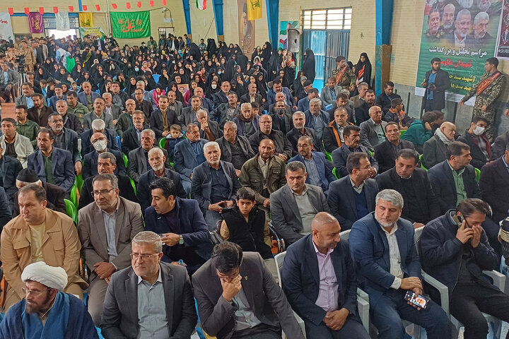 حضور حاجی‌بابایی در یادواره شهدای شهرستان خان‌میرزا