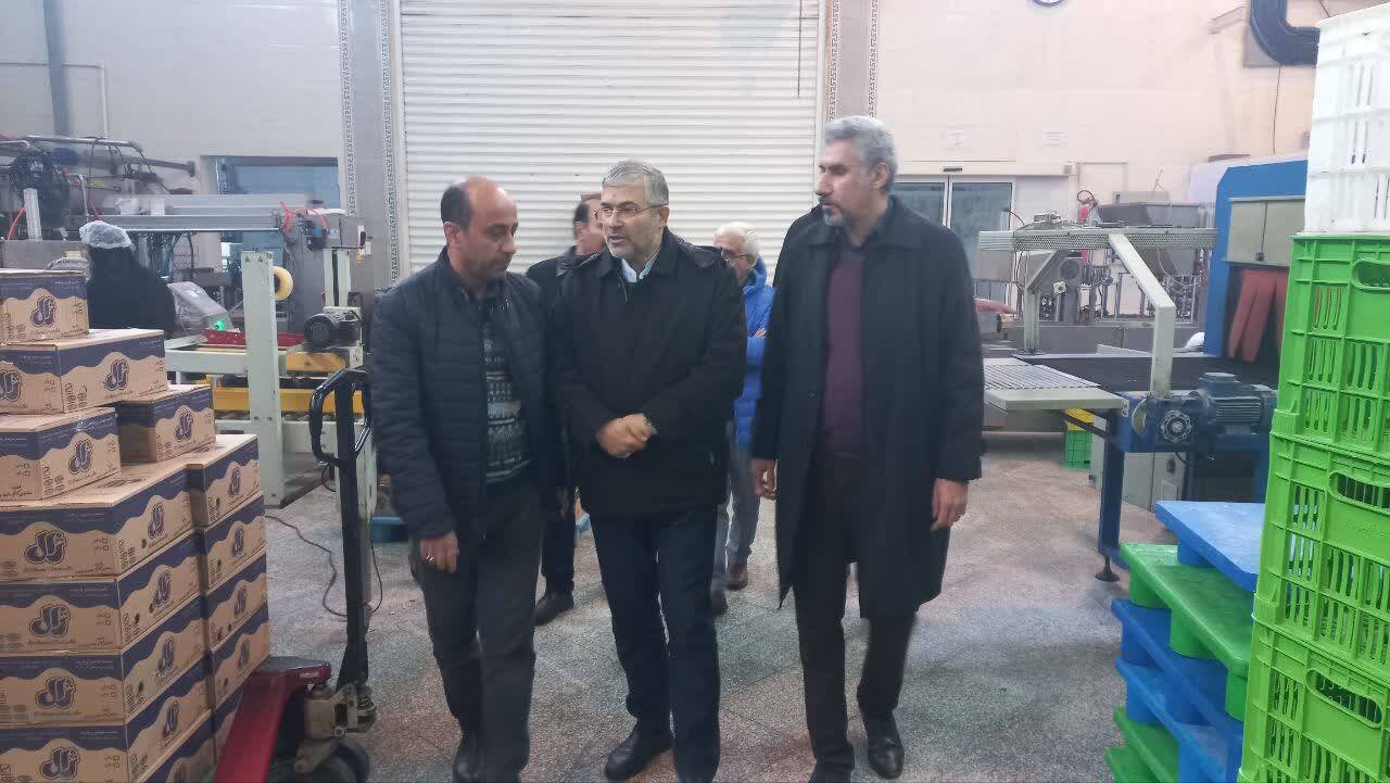 رئیس فراکسیون کشاورزی از شرکت تعاونی دامداران شیری لبن بازدید کرد