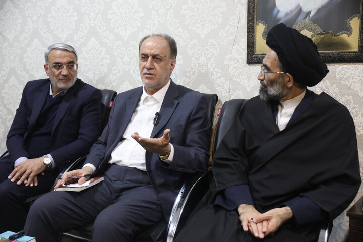 دیدار حاجی بابایی با امام جمعه کاشان و مسئولان کاشان