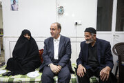 دیدار حاجی بابایی با خانواده شهیدان اربابی در آران و بیدگل