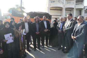 استقبال از اعضای کمیسیون اجتماعی مجلس در بدو ورود به شهرستان شادگان