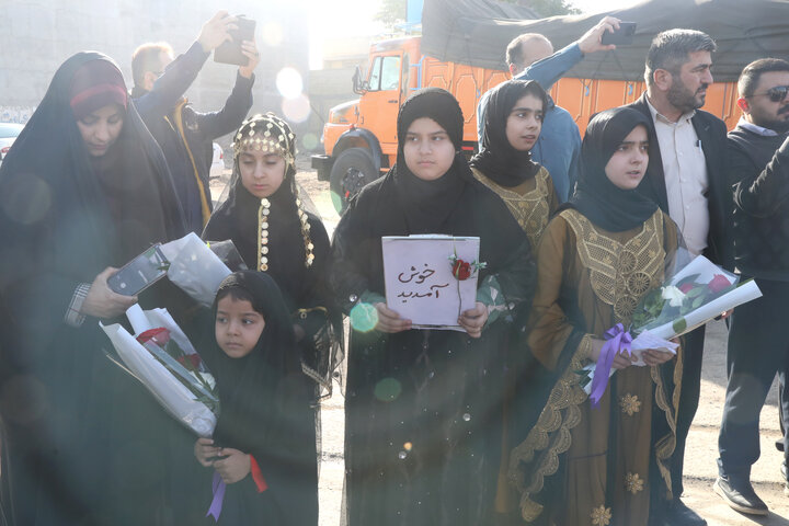 استقبال از اعضای کمیسیون اجتماعی مجلس در بدو ورود به شهرستان شادگان