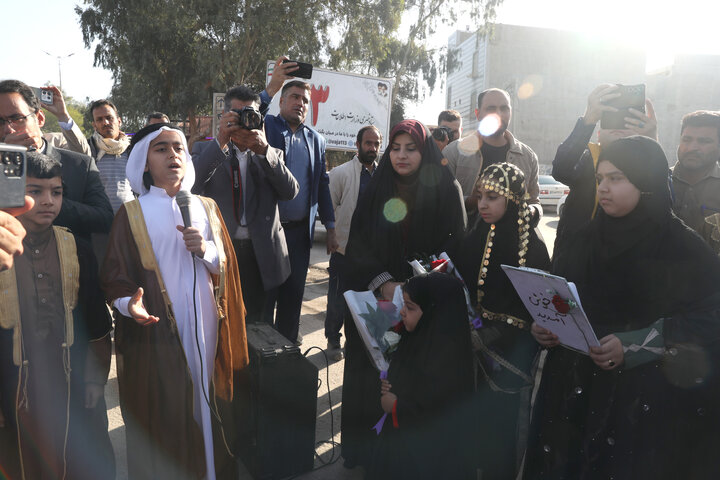 استقبال از اعضای کمیسیون اجتماعی مجلس در بدو ورود به شهرستان شادگان