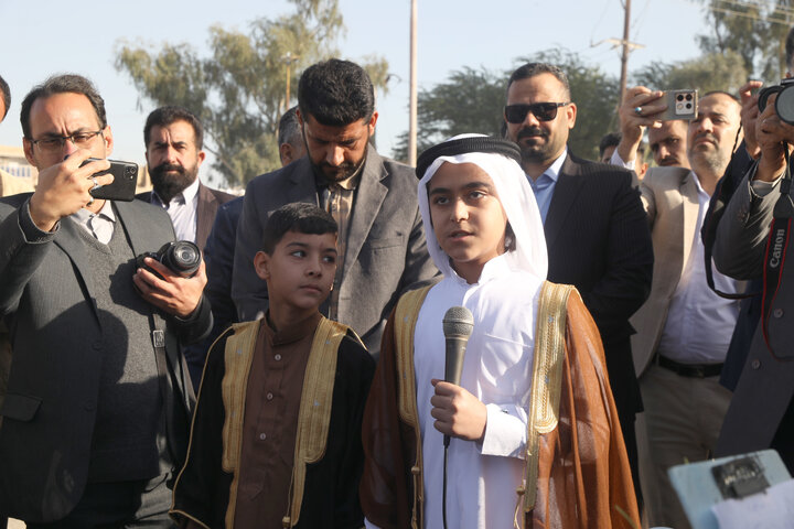 استقبال از اعضای کمیسیون اجتماعی مجلس در بدو ورود به شهرستان شادگان