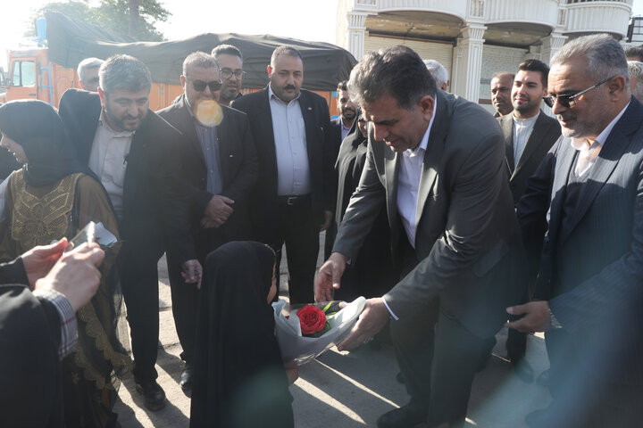 استقبال از اعضای کمیسیون اجتماعی مجلس در بدو ورود به شهرستان شادگان