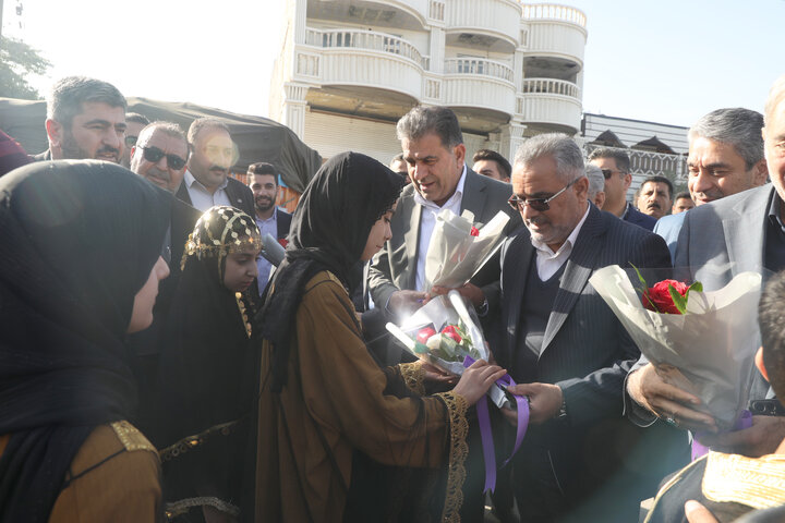 استقبال از اعضای کمیسیون اجتماعی مجلس در بدو ورود به شهرستان شادگان