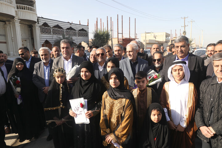 استقبال از اعضای کمیسیون اجتماعی مجلس در بدو ورود به شهرستان شادگان