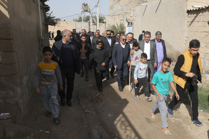 بازدید اعضای کمیسیون اجتماعی مجلس از محله کوی سعدی شادگان