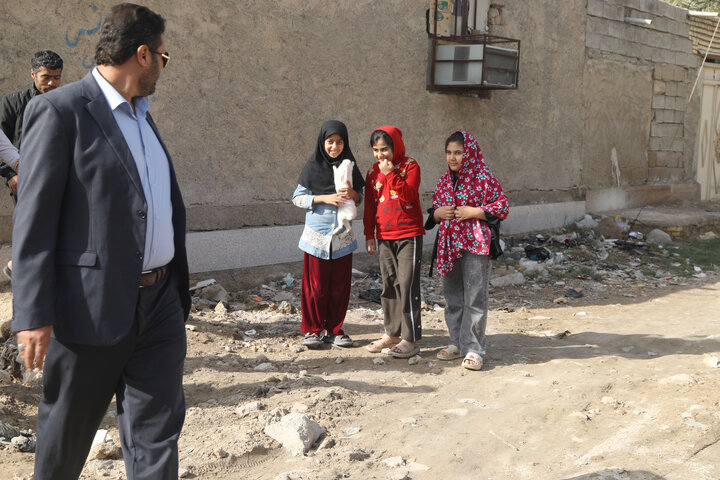 بازدید اعضای کمیسیون اجتماعی مجلس از محله کوی سعدی شادگان