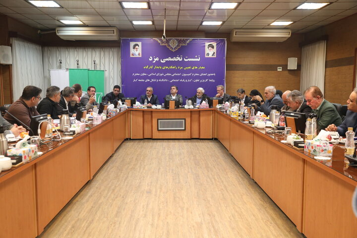 نشست تخصصی مزد با حضور اعضای کمیسیون اجتماعی مجلس در اهواز