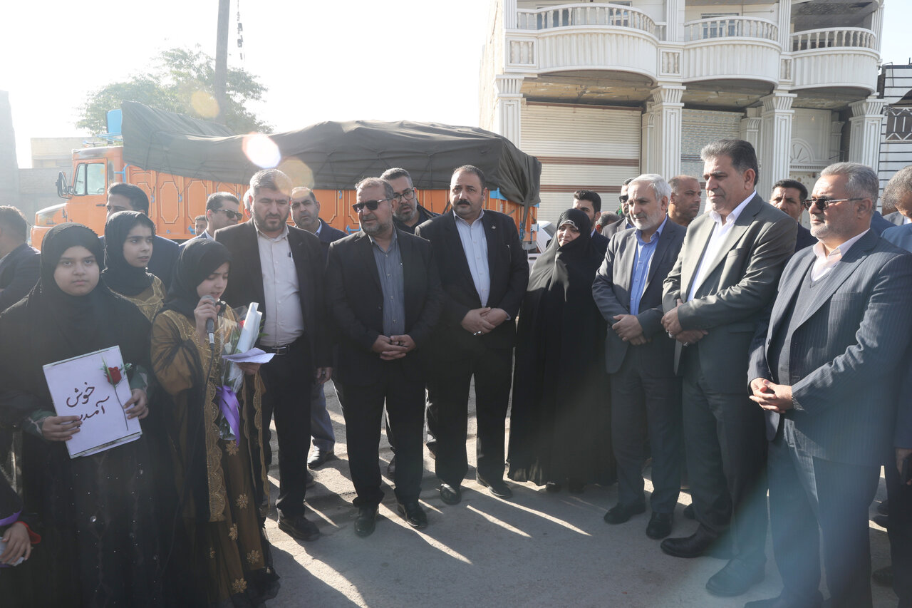 استقبال از اعضای کمیسیون اجتماعی مجلس در بدو ورود به شهرستان شادگان