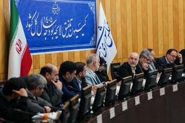 جلسه کمیسیون تلفیق لایحه بودجه ۱۴۰۵ با حضور دکتر قالیباف