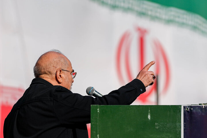 سخنرانی دکتر قالیباف در تجمع مردمی ضداغتشاشات تروریستی در تهران