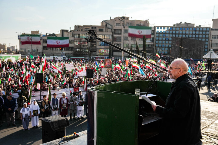 سخنرانی دکتر قالیباف در تجمع مردمی ضداغتشاشات تروریستی در تهران