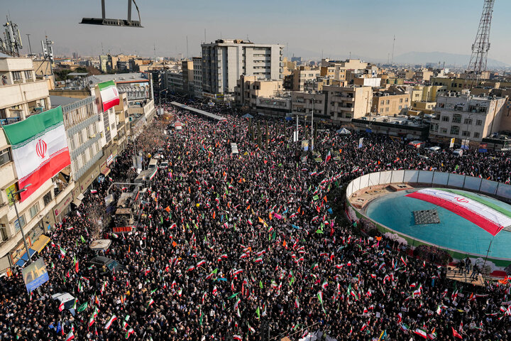 سخنرانی دکتر قالیباف در تجمع مردمی ضداغتشاشات تروریستی در تهران