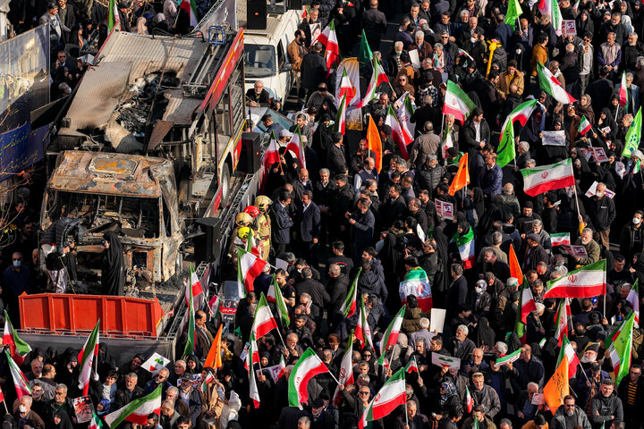 سخنرانی دکتر قالیباف در تجمع مردمی ضداغتشاشات تروریستی در تهران