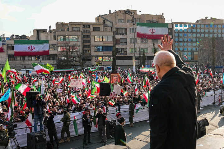 سخنرانی دکتر قالیباف در تجمع مردمی ضداغتشاشات تروریستی در تهران