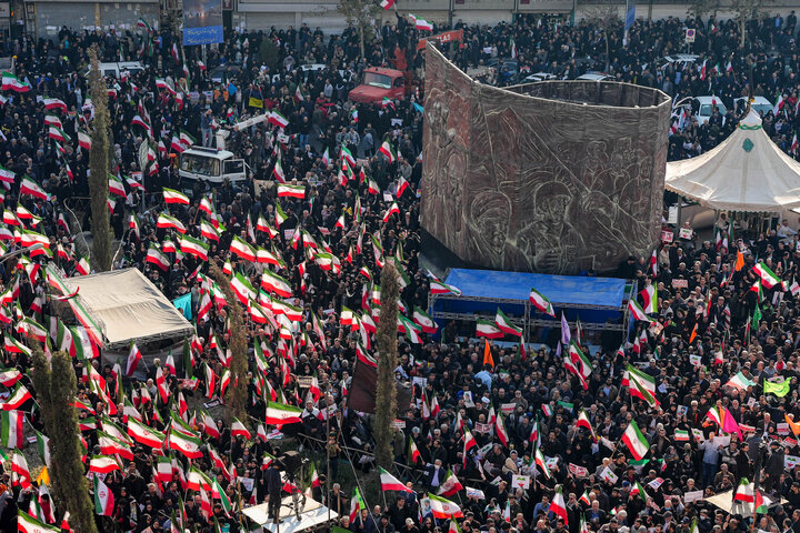 سخنرانی دکتر قالیباف در تجمع مردمی ضداغتشاشات تروریستی در تهران