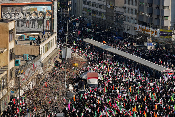 سخنرانی دکتر قالیباف در تجمع مردمی ضداغتشاشات تروریستی در تهران