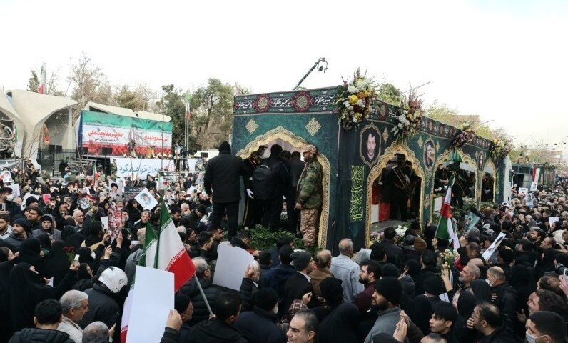 آیین تشییع پیکر شهدای مردمی و مدافعان امنیت در تهران